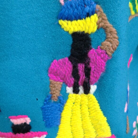 Vintage 1950 Child's Mexican Wool Embroidered Jacket - Picture 2 of 4